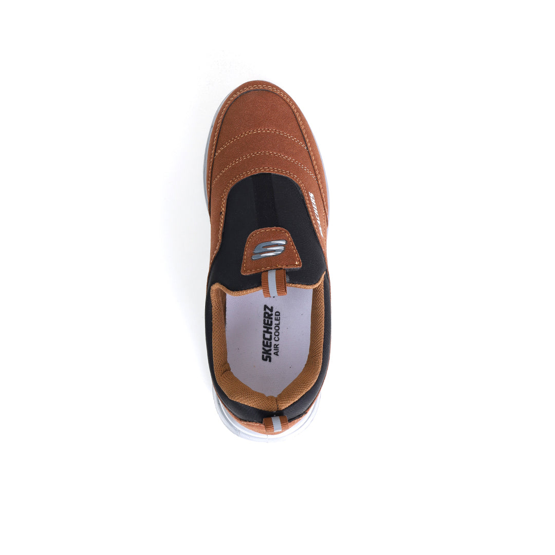 N-32 Bronze and Black Men Shoes