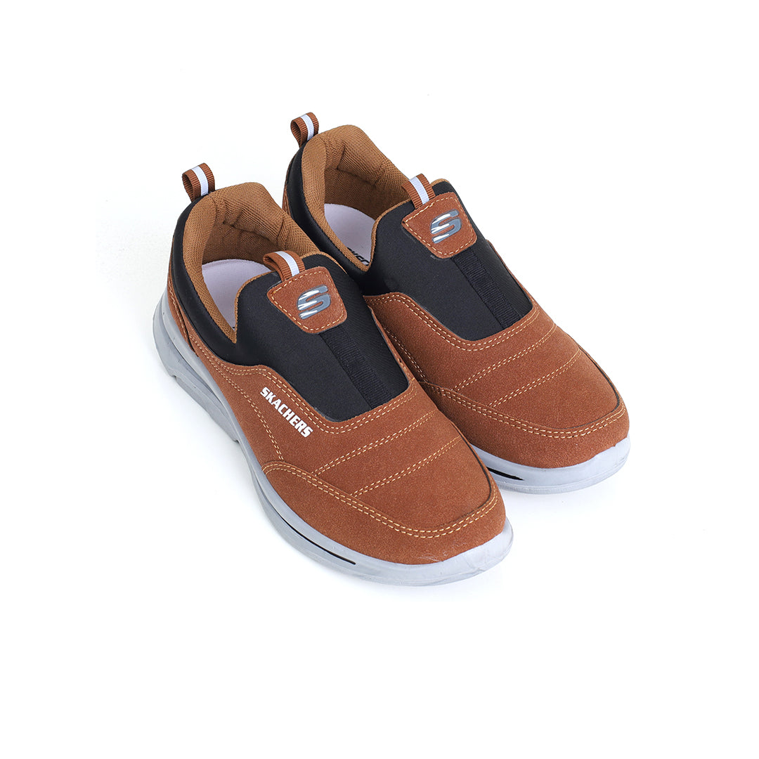 N-32 Bronze and Black Men Shoes