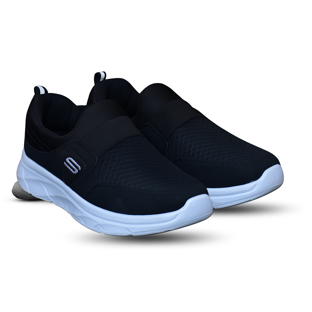 S-44 Men Black Shoes